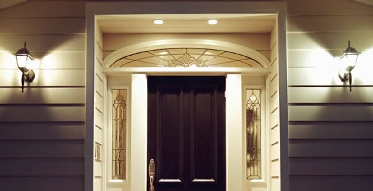 security light installation services with professionally installed entryway lighting in Spokane, WA